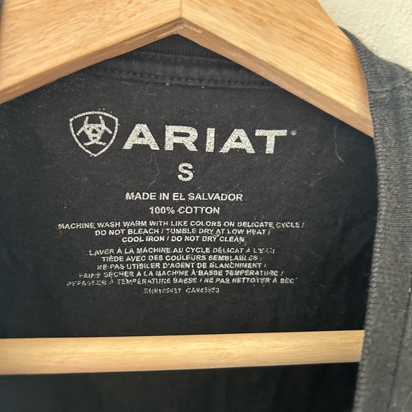 Ariat Men’s Small Liberty USA Digi Camo Black Short Sleeve Cotton T-Shirt Tee - Picture 3 of 4